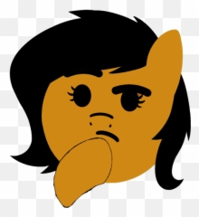 Pony Thinking Emoji Transparent Cartoon - Jingfm png