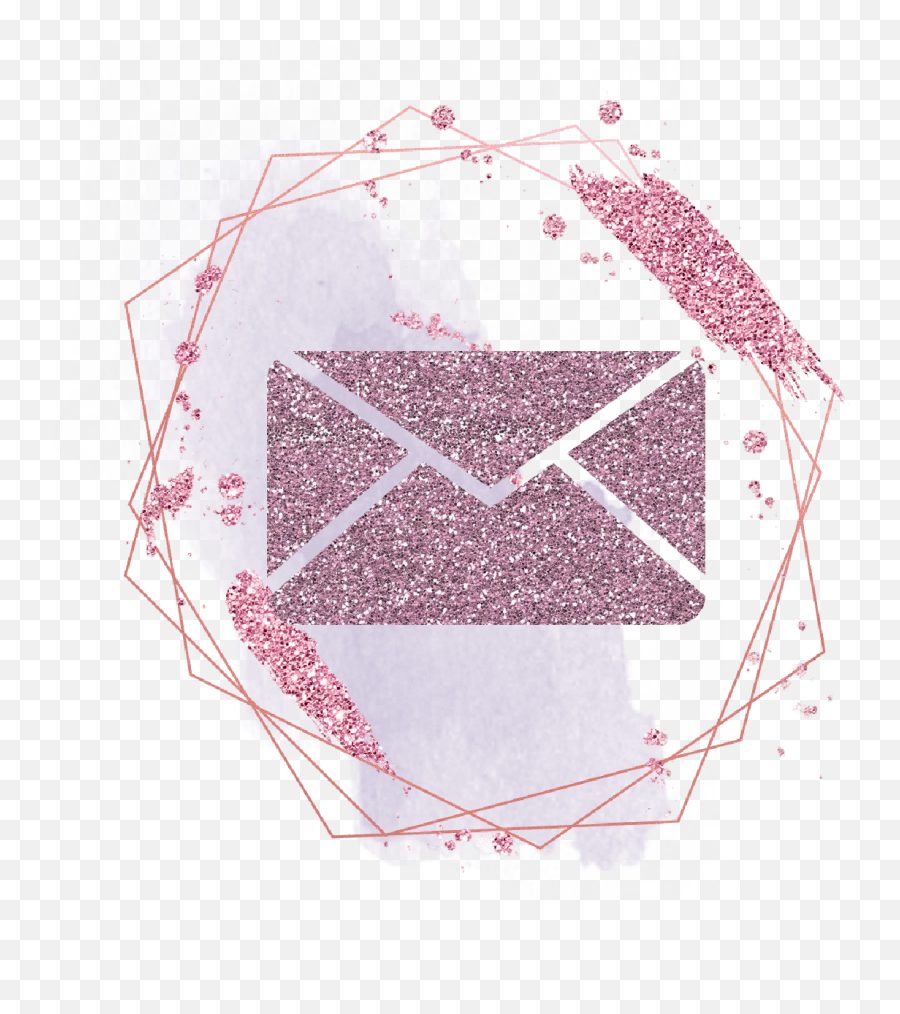 Icon Email Message Sticker - Email Pink Glitter Icon Png,Pink Phone Icon