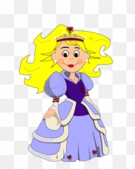 Princes Dress Blond - Free Vector Graphic On Pixabay Queen Clipart Transparent Background Png,Crown Cartoon Png
