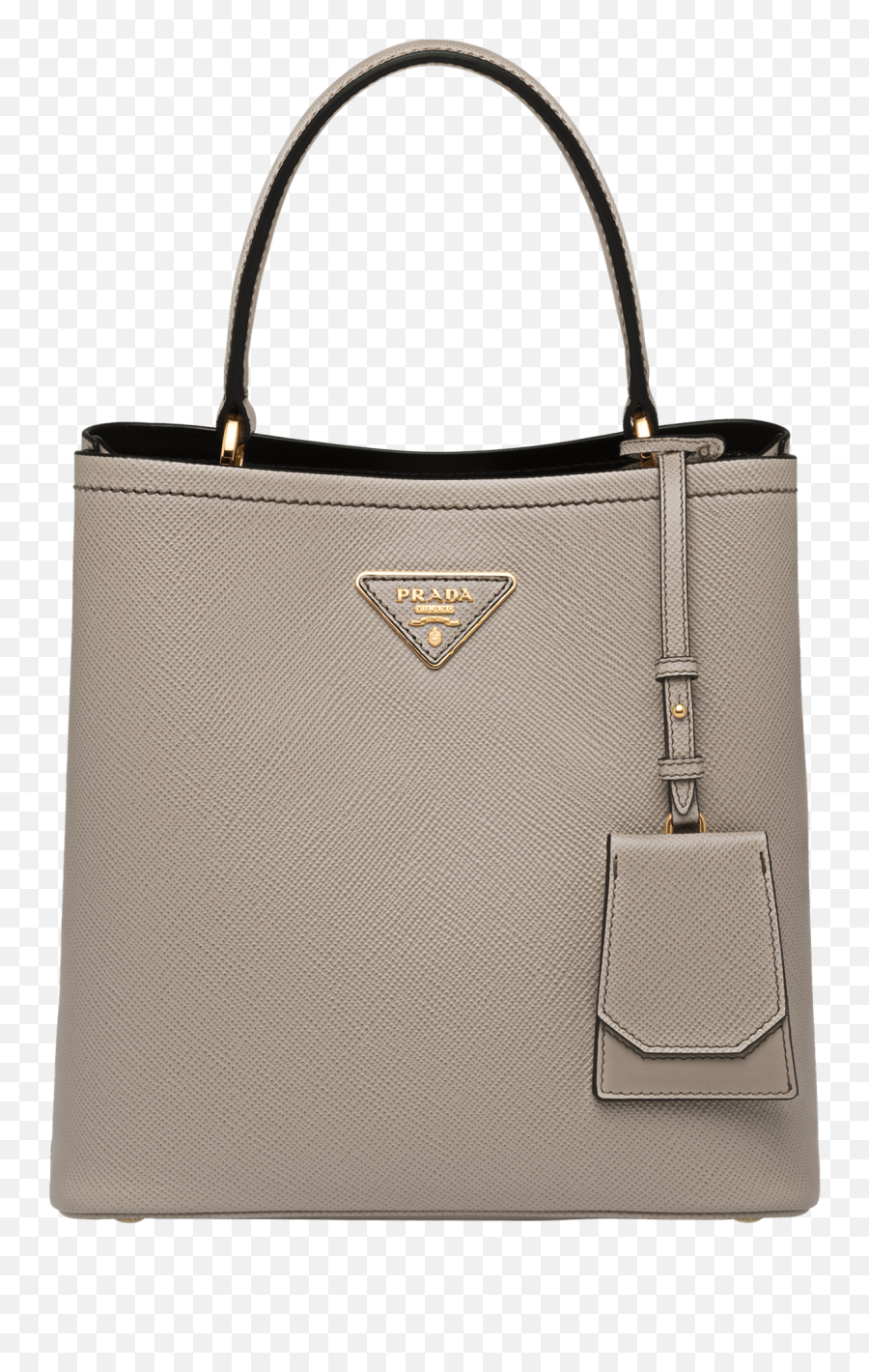 Medium Saffiano Leather Prada Panier Bag - Prada Png,Fossil Kelly Icon Clutch