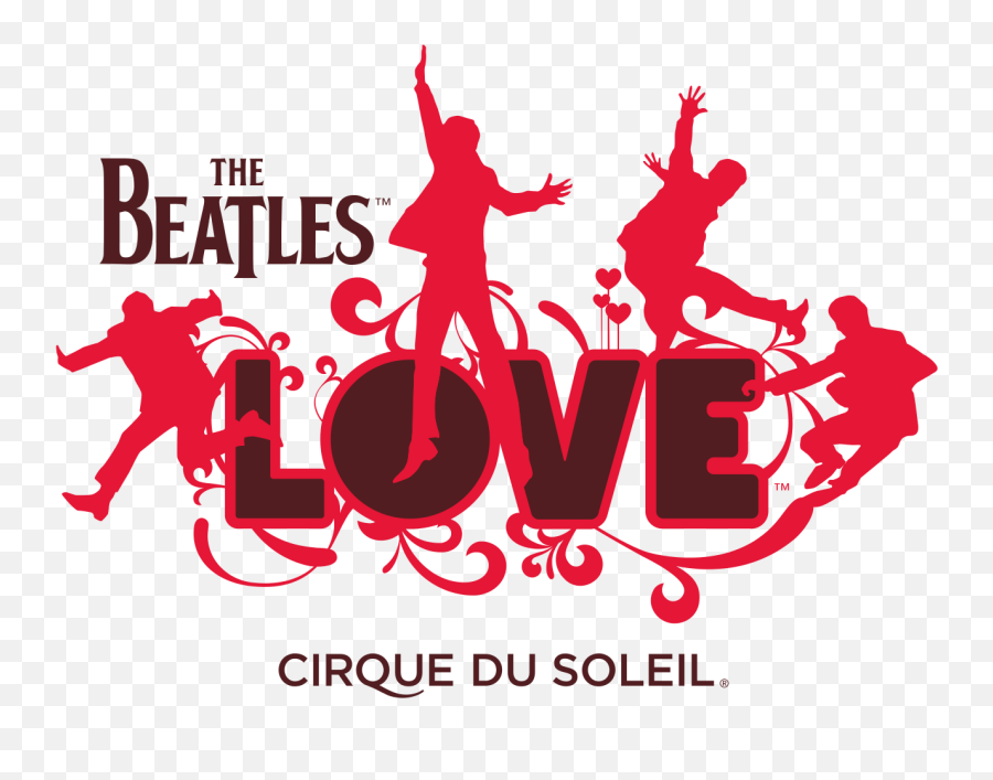 The Beatles Love Logo Cirque Du Soleil - Beatles Png,Beatles Png