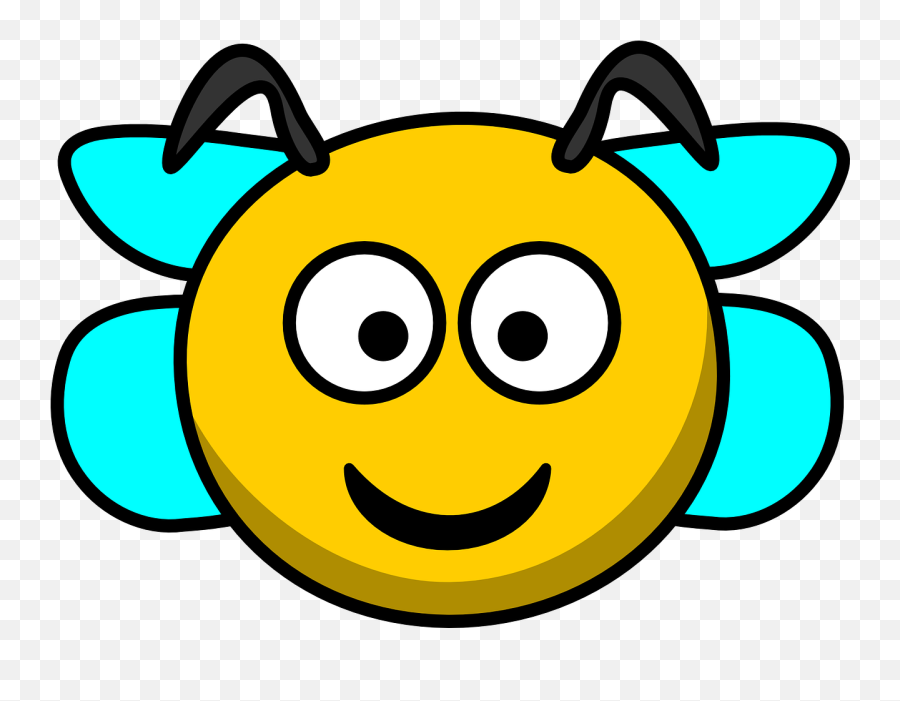 Download Free Photo Of Beeheadsmilewingsfree Vector - Bee Head Clipart Png,Free Bee Icon