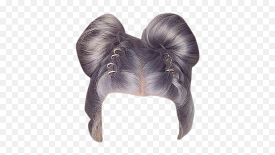 Bun Tied Hair - Two Buns Hairstyle Transparent Png,Icon Girl Half Wig -  free transparent png images 