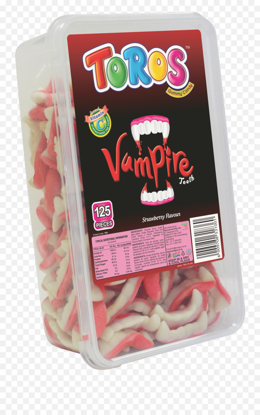 Vampire Teeth - Strawberry U2022 Toros Gummy Jelly Stick Candy Png,Vampire Teeth Png
