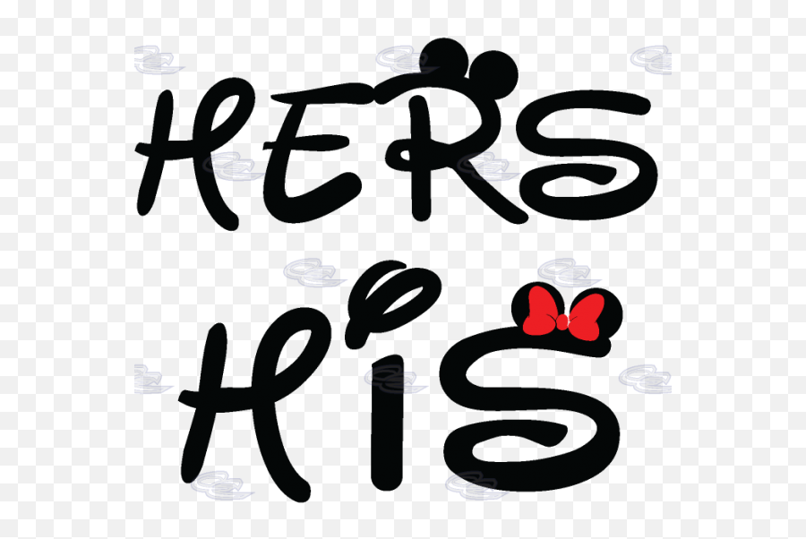 Download Hd Free Mickey Mouse Ears Font - His And Hers Png Mickey Mouse Font Free,Mickey Mouse Ears Png