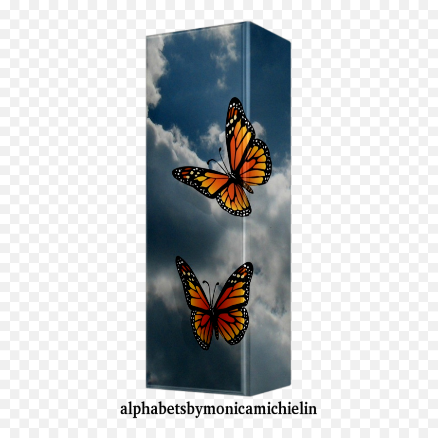 Monica Michielin Alphabets Butterflies Alphabet Blue Sky - Monarch Butterfly Png,Icon Viceroy