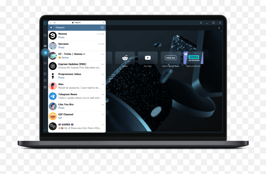 Opera Crypto Browser Unlock The World Of - Opera Messenger Sidebar Png,Discord Update Icon