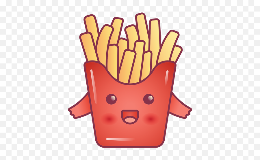 Happy French Fries Kawaii Transparent Png U0026 Svg Vector - Comidas,French Fry Icon