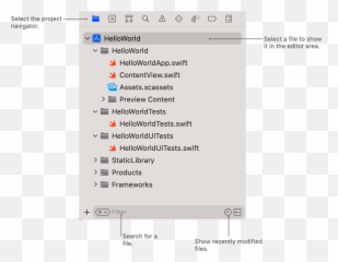 Managing Files And Folders Your Xcode Project Apple - Vertical png