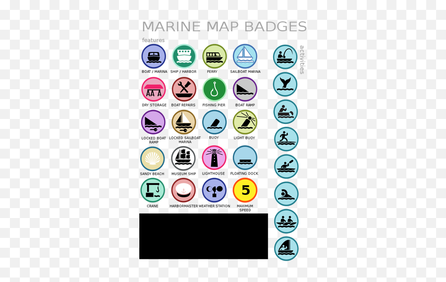 Marine Map Badges Vector Image Public Domain Vectors - Dot Png,Marine Corp Icon