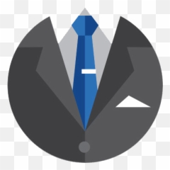 Tie Icon Image - Web Icons PNG Logo Suit Blue