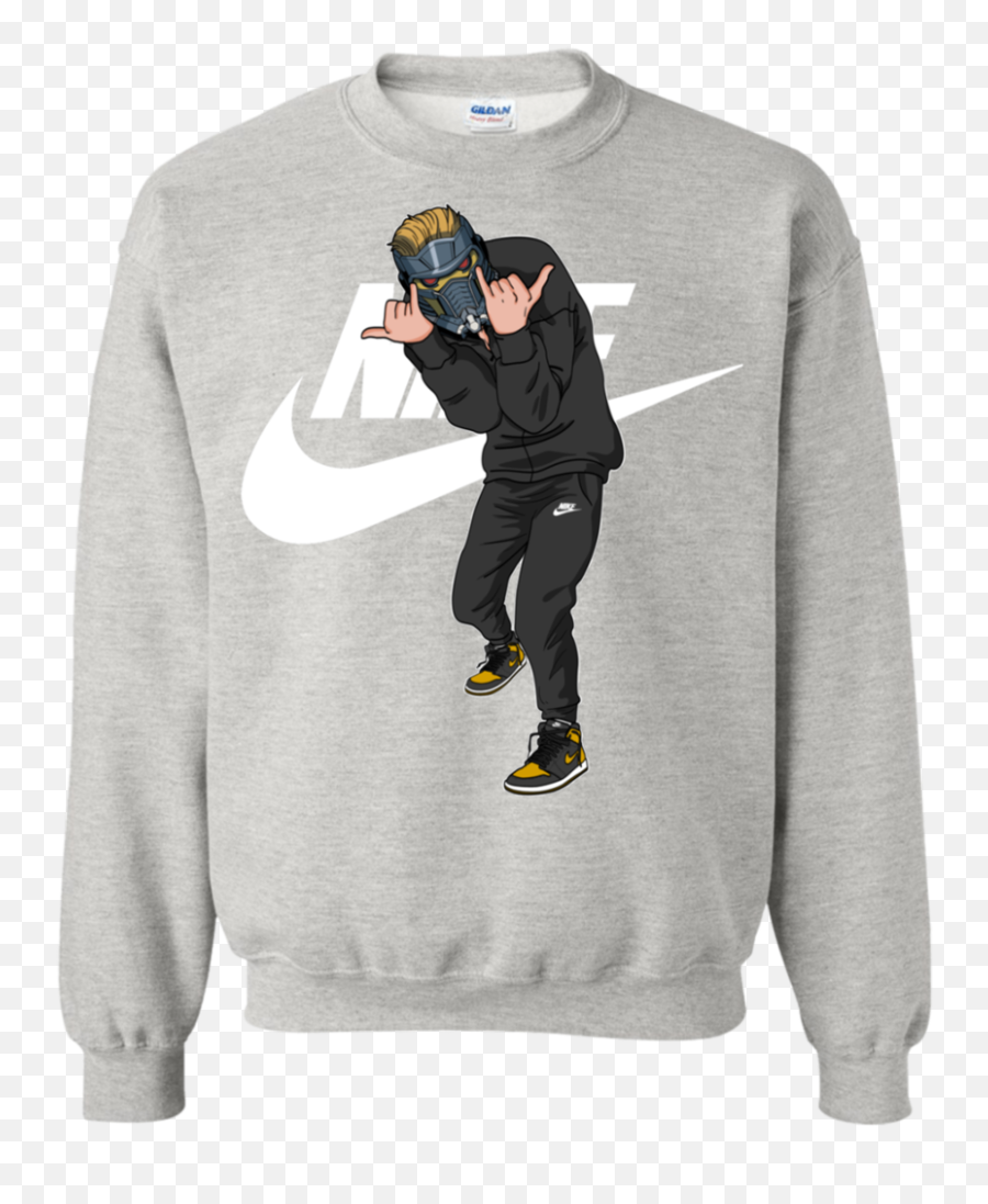 Star Lord - Nike G180 Crewneck Pullover Sweatshirt 8 Oz Nike Dragon Ball T Shirt Png,Starlord Png