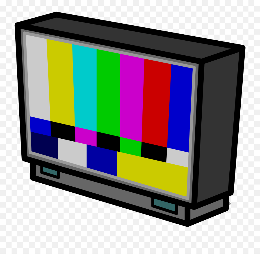 Big Screen Tv Sprite 010 - Television Clipart Full Size Cartoon Clip Art Tv Png,Flat Screen Tv Icon