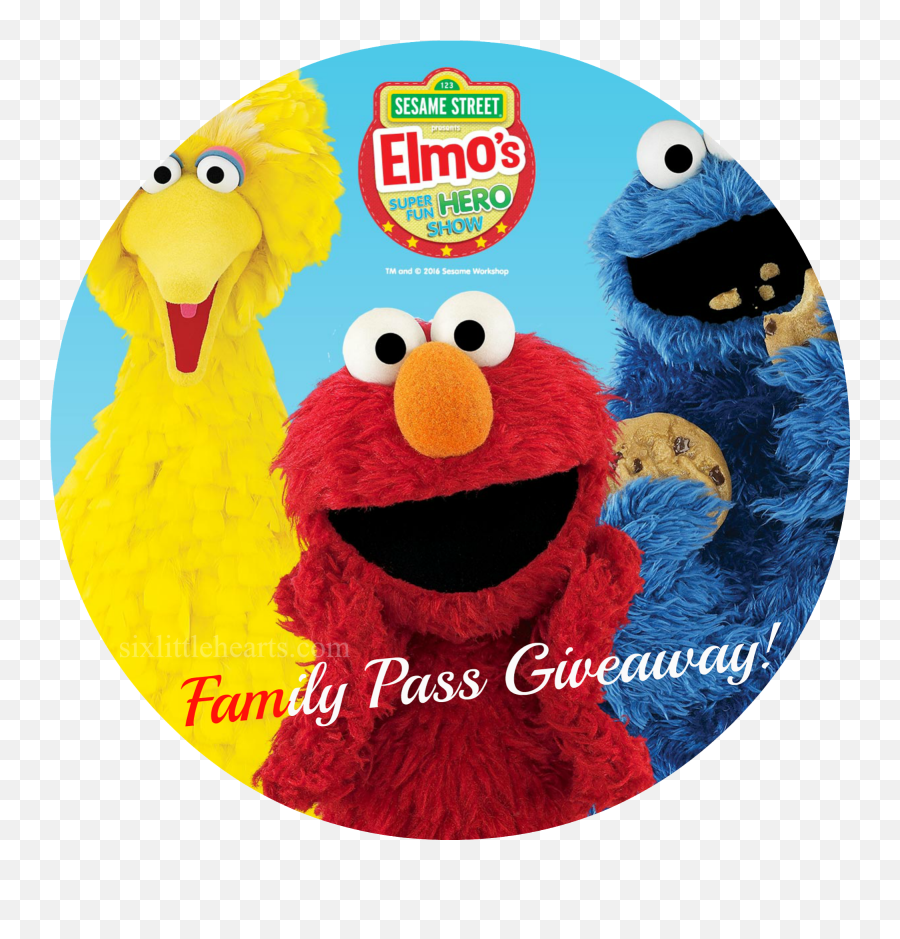 Six Little Hearts Sesame Street Presents Elmou0027s Super Fun - Sesame Street Birthday Card Png,Elmo Transparent
