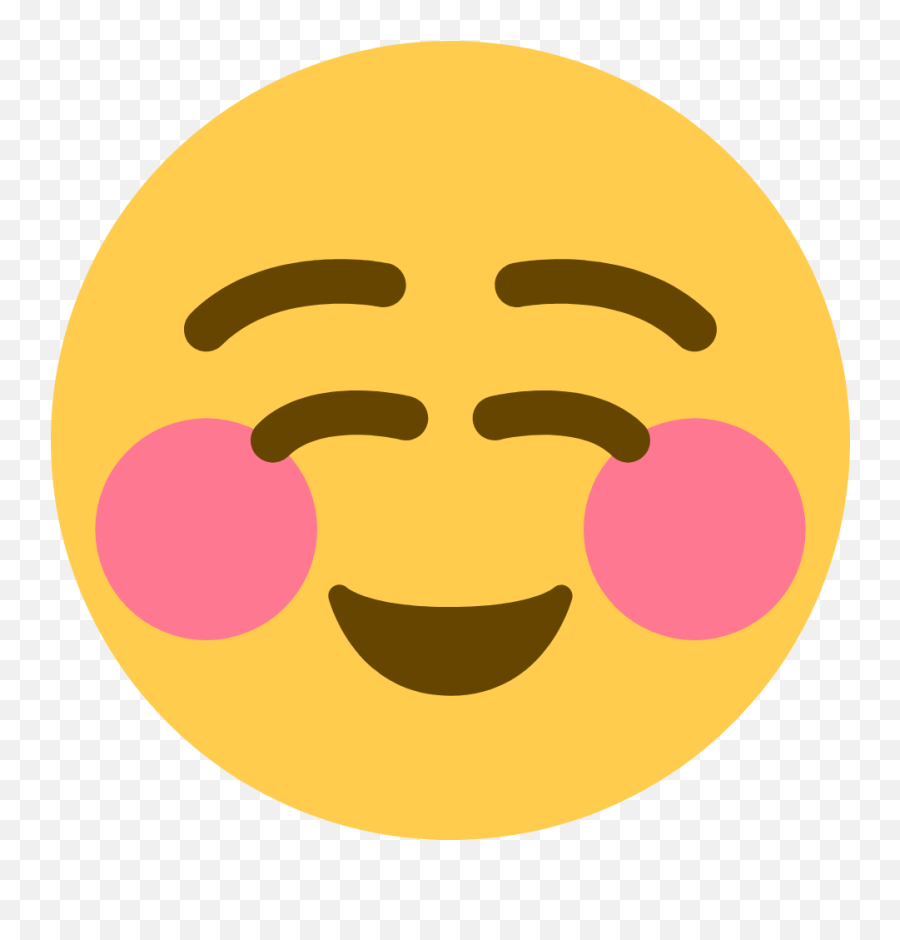Smiley Emoji Face Emoticon - Blushing Emoji Png,Smile Emoji Transparent