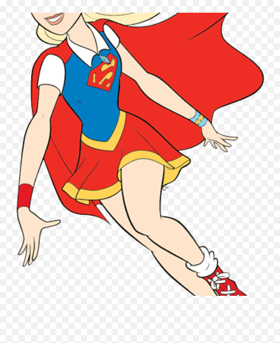 Cartoon Supergirl Clipart - Cartoon Super Heros Girls Png,Supergirl Png
