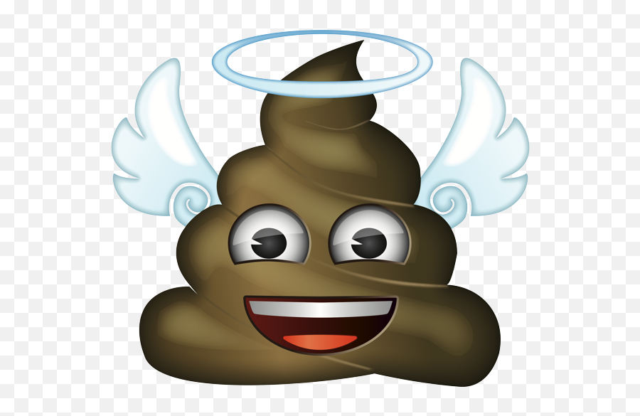 Emoji U2013 The Official Brand Icons Downloads - Poop Emoji With Mustache Png,Angel Emoji Png