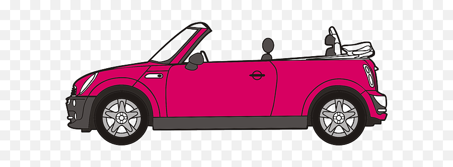 Car Cartoon Png Free Download Clip Art - Mini Cooper Convertible Clipart,Car Cartoon Png