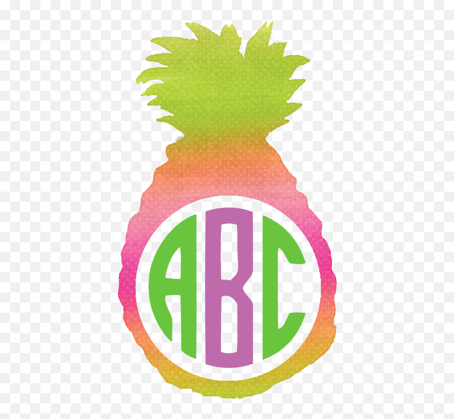 Pineapple Monogram - Monogram Border Png,Pineapple Logo