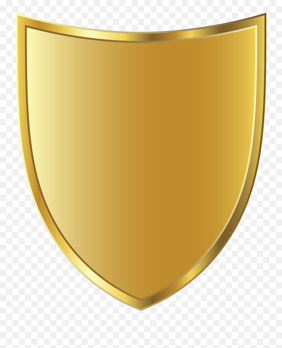 Golden Badge Transparent Png Clipart - Golden Shield Png,Golden Png