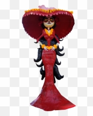 De Catrina Y Catrin Transparent Png - Catrinas En Piñata Paso A Paso,Catrina Png