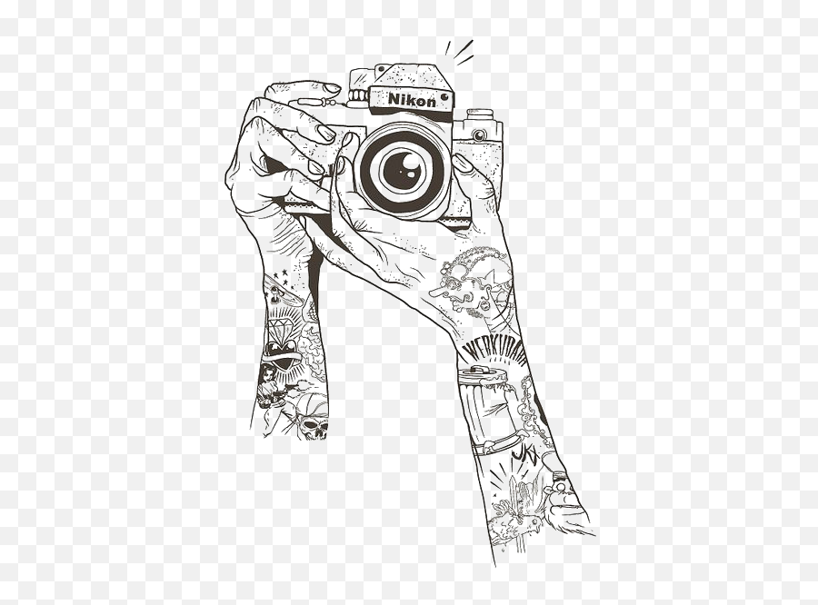 Download Photograph Sketch Camera Drawing Free Transparent - Lapiz Dibujo De Camaras Fotograficas Png,Camera Drawing Png