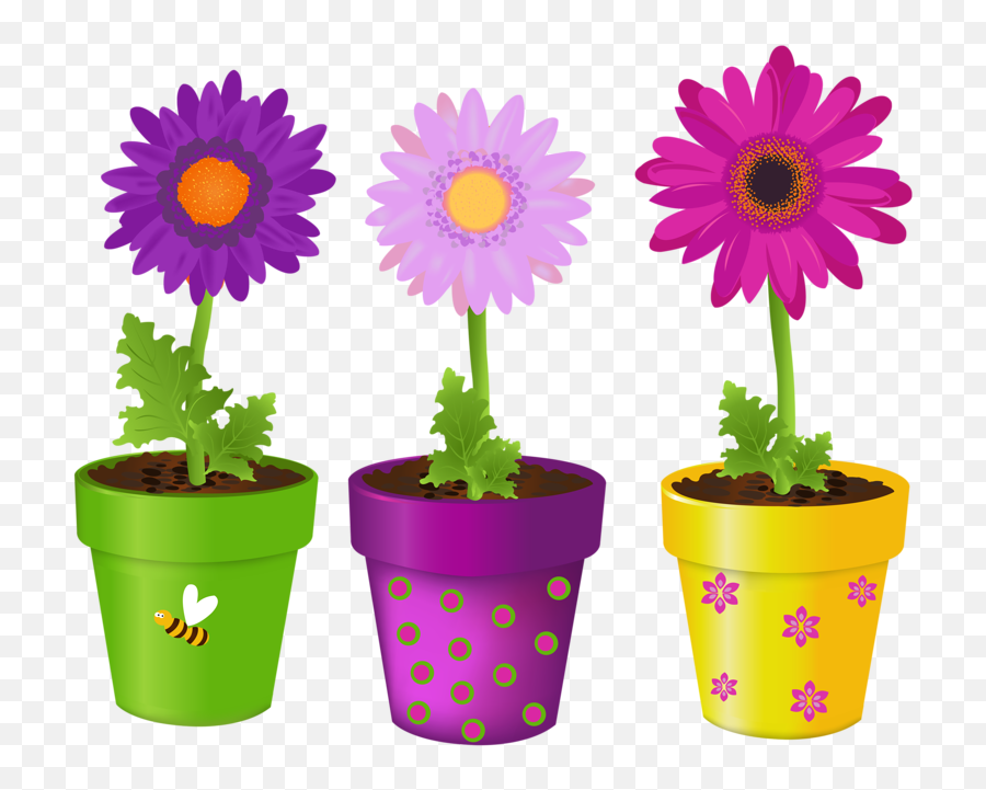 Poinsettia Clipart Flowerpot - Transparent Flower Pots Clipart Png,Flower Pot Png