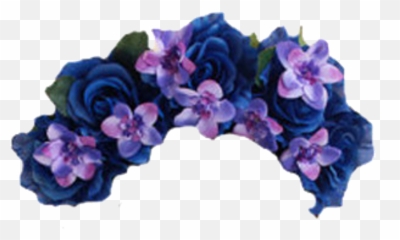 Flowers Floral Crowns - Blue Png