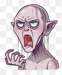 Stickers Set For Telegram - Gollum Stickers Png,Gollum Png