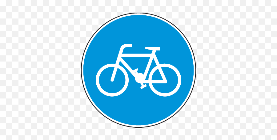 Bicycle Notice Road Sign Sticker - Verkehrszeichen 237 Png,Highway Sign Png