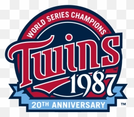 2007 Twins 20 Year Anniversary Logo Of 1987 World - Minnesota Twins Png,Anniversary Logo