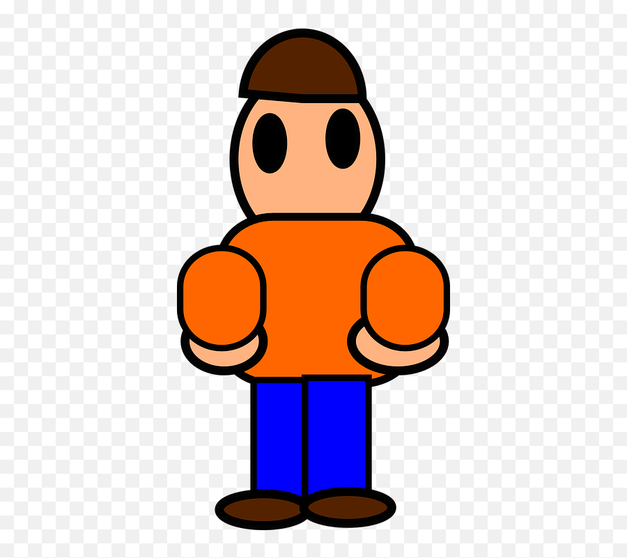 Man Cartoon Round - Free Vector Graphic On Pixabay Cartoon Person Png,Cartoon Person Png