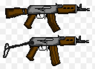 Ak 47 - Ak Fold Assault Rifle Clipart Full Size Clipart Png,Ak 47 Png