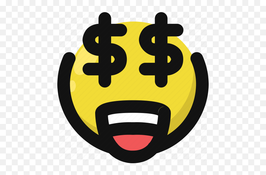 Emoji Emoticon Feelings Happy Money - Happy Png,Money Emoji Png