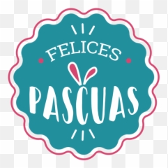 Felices Pascuas Rabbit Ears Lettering - Transparent PNG Language