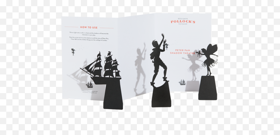 Peter Pan Hand Shadow Play - Benjamin Pollocku0027s Toyshop Book Png,Peter Pan Silhouette Png