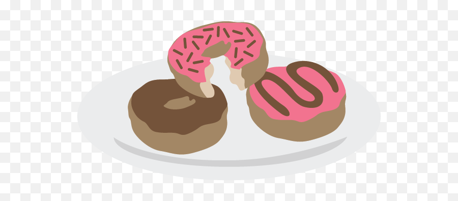 Download Plate Clipart Doughnut - Plate Of Doughnut Clipart Plate Of Donut Png Icon,Donuts Png