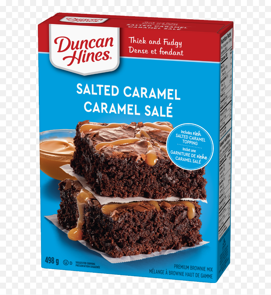 Product Salted Caramel Duncan Hines Canada - Chocolate Brownie Png,Brownies Png