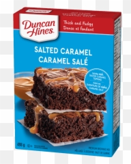 Product Salted Caramel Duncan Hines Canada - Chocolate Brownie Png,Brownies Png