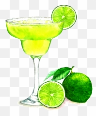 Margarita Cocktail Drawing Clipart - Transparent Background Margarita Clipart Png,Margaritas Png