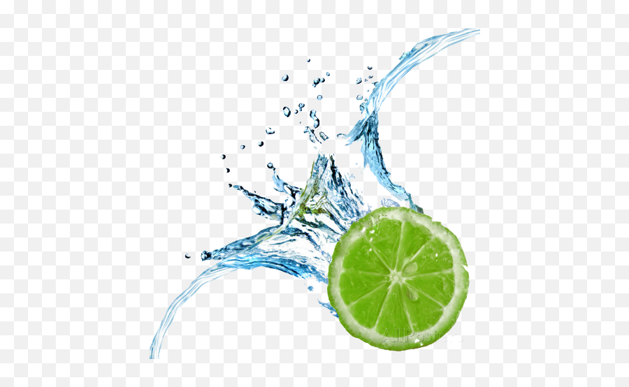 Lime Splash Png Image - Lemon Drop In Water,Lime Transparent Background