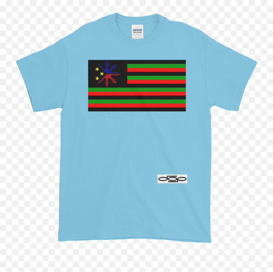 Black U0026 Filipino Flag - Shortsleeve Tshirt U2013 The Dop Store Png,Filipino Flag Png