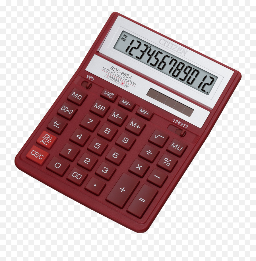 Red Calculator Png Image - Png,Red X Transparent Background