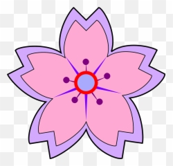 Lily Pad Flower Clipart - Sakura Flower Drawing Easy Png,Lily Pad Png
