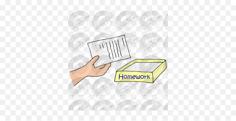 turn in homework clipart