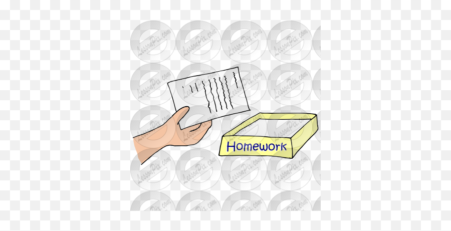 turn in your homework clipart