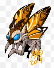 Matt Nelson Large Cartoonist - Mothra 2019 Chibi Png,Mothra Png