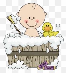 Bebe Bañandose Para Dibujar Png