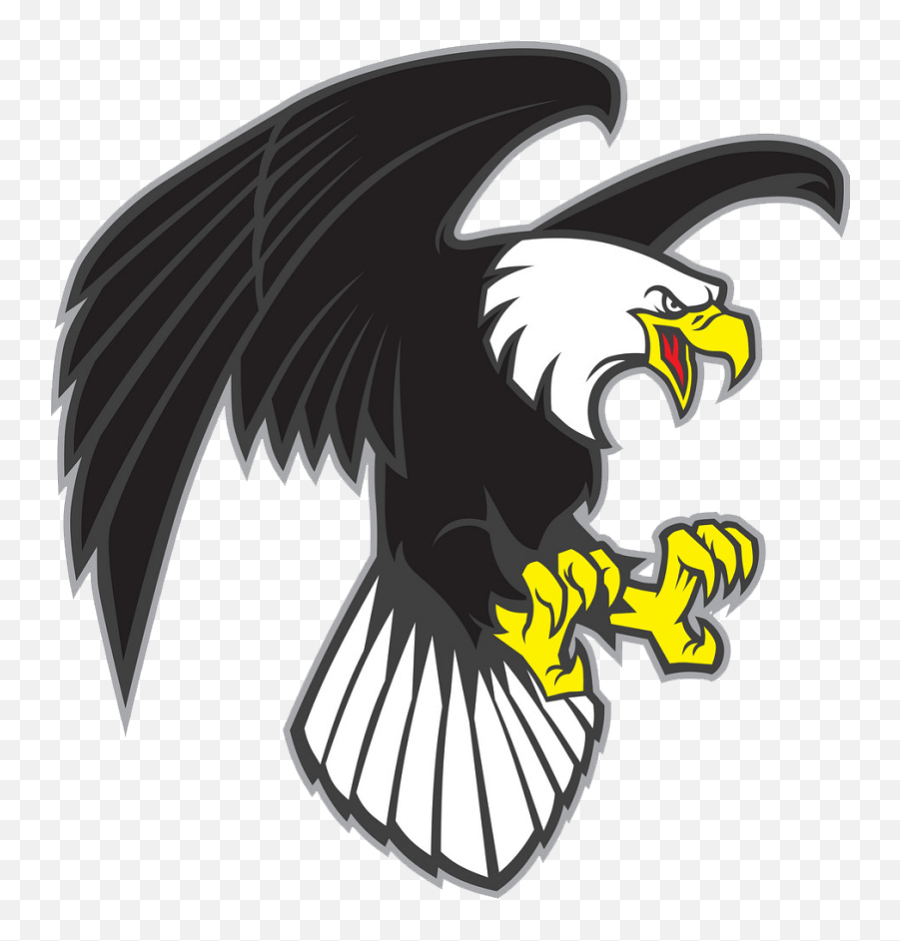 Flying Eagle Clipart Transparent 1 - Cartoon Angry Eagle Png,Eagle Clipart Png
