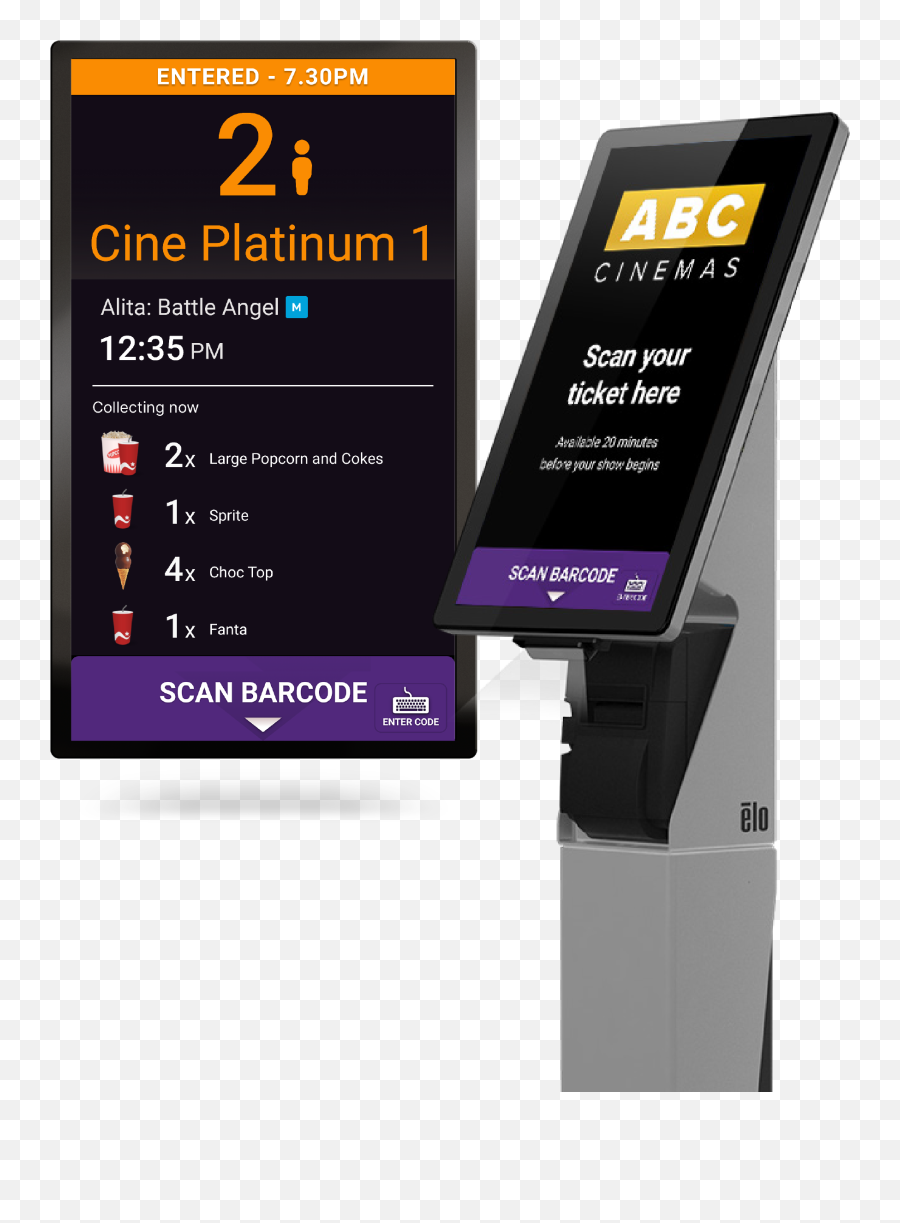 Self Scan - Vista Entertainment U0026 Cinema Ticketing Software Vertical Png,Ticket Barcode Png